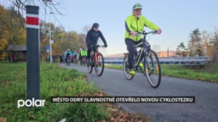 Město Odry slavnostně otevřelo novou cyklostezku, bezpečně propojí i dálkové trasy