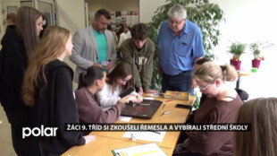 Žáci 9. tříd si v Ostravě zkoušeli řemesla a vybírali střední školy