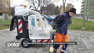 Technické služby Ostravy-jihu mají nový elektrický vysavač