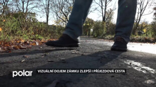 Vizuální dojem zámku zlepší i opravená příjezdová cesta