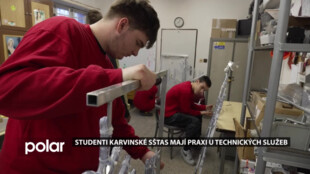 Studenti karvinské SŠTaS mají praxi u Technických služeb Karviná a zvelebují město