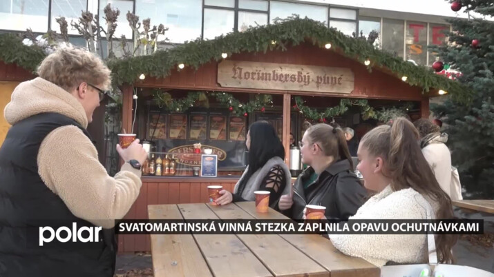 Svatomartinská vinná stezka zaplnila Opavu ochutnávkami