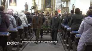 Slavnostní Svatohubertská mše v Bruntále k poctě patronů myslivosti