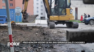 Před koncem sezóny se v Ostravě-Jihu opravují další chodníky