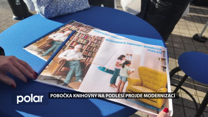 Pobočka knihovny na Podlesí projde modernizací