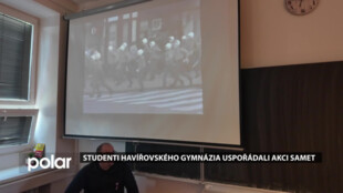 Studenti havířovského gymnázia uspořádali akci Samet