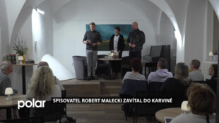 Spisovatel Robert Małecki zavítal do Karviné, představil svou novou knihu Kalamita