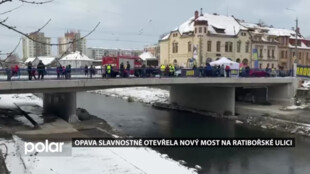Opava se dočkala nového mostu na řece Opavě v Kateřinkách. Na původním se výrazně podepsala loňská povodeň