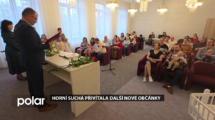 V Horní Suché na slavnostním setkání přivítali další nové občánky