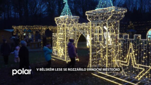V Bělském Lese v Ostravě se rozzářilo vánoční městečko
