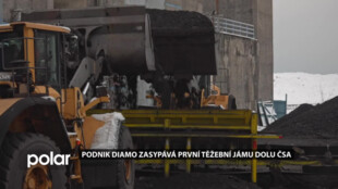 Podnik Diamo zasypává první těžební jámu Dolu ČSA, hotovo má být do dvou let