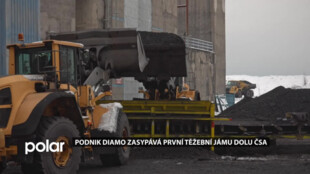 Podnik Diamo zasypává první těžební jámu Dolu ČSA v Karviné, hotovo má být do roku 2028