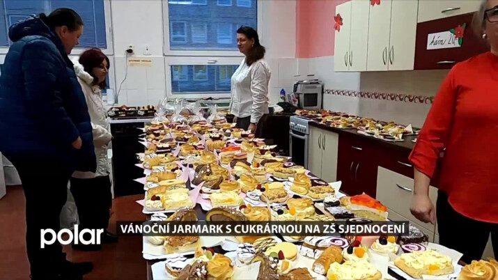 BEZ KOMENTÁŘE: Vánoční jarmark s cukrárnou na ZŠ Sjednocení
