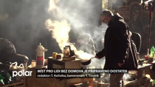 Ostrava spustila zimní program. Míst pro bezdomovce je dostatek.