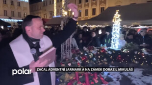 Začal adventní jarmark a na zámek dorazil Mikuláš