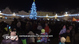 Centrum Bruntálu už osvětluje Jedle bělokorá i kompletní vánoční výzdoba