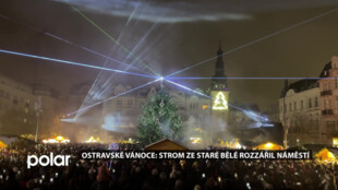 Nejkouzelnější moment Ostravských Vánoc. Strom rozsvítila úchvatná laserová show