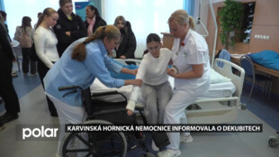 Karvinská hornická nemocnice informovala o dekubitech a o tom, jak účinně s nimi bojovat