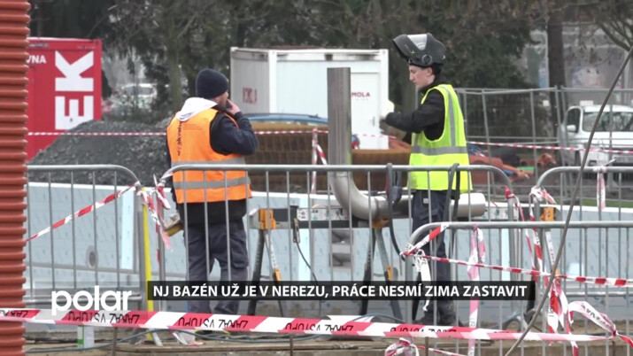 Novojičínský bazén už je v nerezu, práce nesmí zima zastavit