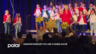 Školáci z Horní Suché vystoupili na tradičním vánočním koncertě