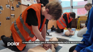 V Havířově na ZŠ K. Světlé padl další rekord v nepřetržité resuscitaci