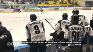 Hokejisté AZ Havířov se vrátil domů na nově opravený stadion