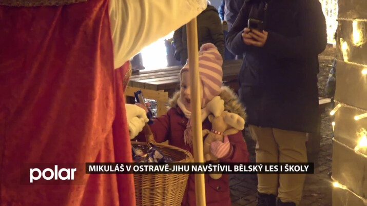 Mikuláš v Ostravě-jihu navštívil Bělský les i školy