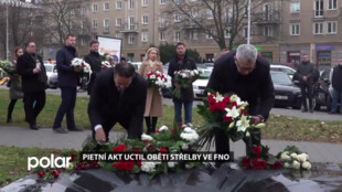 Pietní akt uctil oběti střelby ve FNO. Při tragédii před 6 lety zemřelo 7 lidí