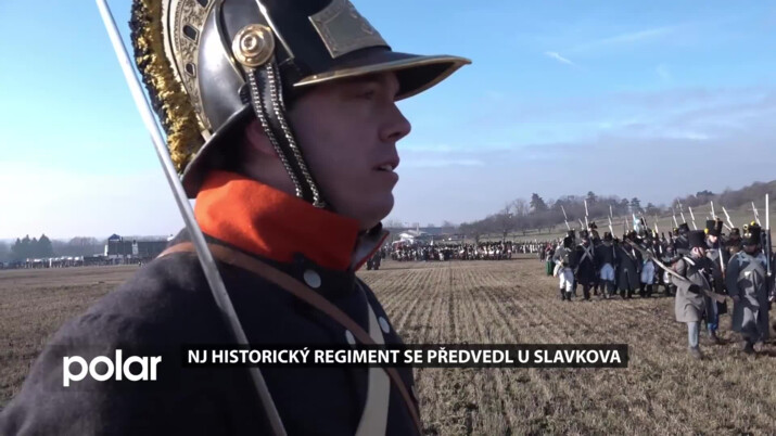 Novojičínský historický regiment se předvedl u Slavkova