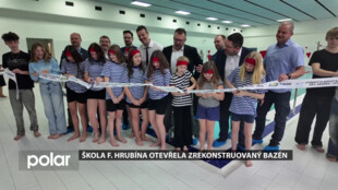 Škola F. Hrubína otevřela zrekonstruovaný bazén, děti jsou nadšené