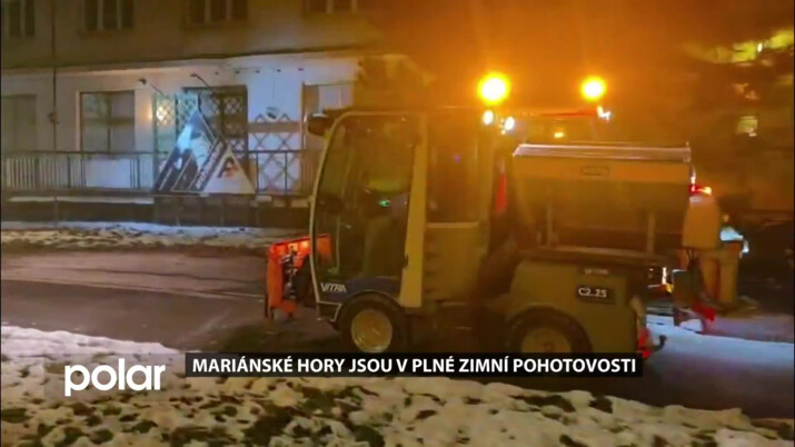 Mariánské Hory jsou v plné zimní pohotovosti. V posledních letech investovaly do nové techniky a navýšily počet zaměstnanců