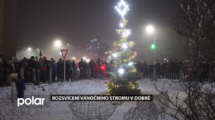 Rozsvícení vánočního stromu v Dobré