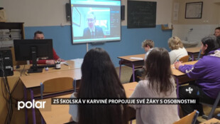 ZŠ Školská v Karviné propojuje své žáky s osobnostmi z různých oborů, děti velmi inspirují