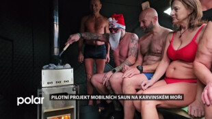 Pilotní projekt mobilních saun na Karvinském moři nadchl otužilce i zástupce města