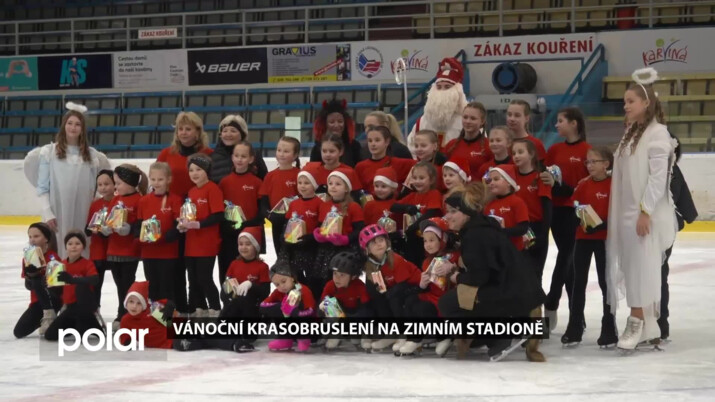 Uskutečnilo se další vánoční krasobruslení, děti představily svůj um na ledě