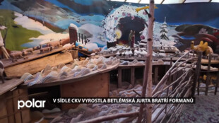 V sídle CKV v centru Ostravy vyrostla Betlémská Jurta bratří Formanů