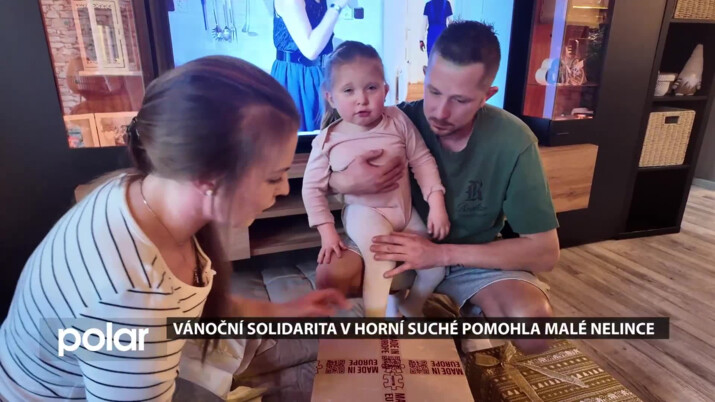 Vánoční solidarita v Horní Suché pomohla malé Nelince
