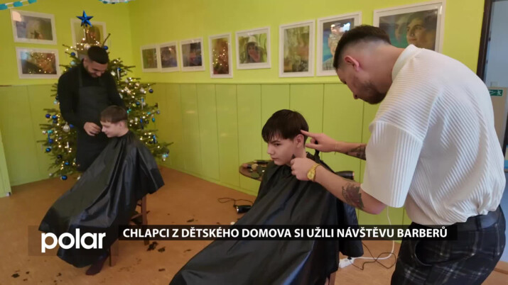 Chlapci z havířovského dětského domova si užili návštěvu profesionálních barberů