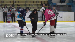 Střední školy se mezi sebou utkaly v předvánočním hokejovém klání, akci organizovali studenti