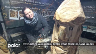 BEZ KOMENTÁŘE: Ve Studénce na jarmarku tvořil Wood truck