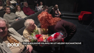 Žáci a kolegové oslavili 90 let havířovské bývalé učitelky Heleny Kucharčíkové