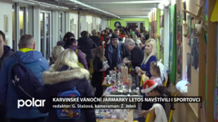 Vánoční jarmarky letos navštívili i karvinské sportovní hvězdy házené a fotbalu