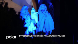 Ve Stěbořicích na Opavsku mohli lidé i letos zhlédnout příběh o narození Ježíška