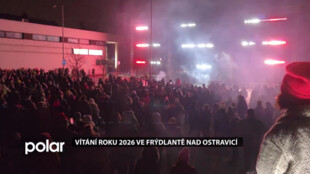 Ve Frýdlantě nad Ostravicí vítali nový rok světelnou show