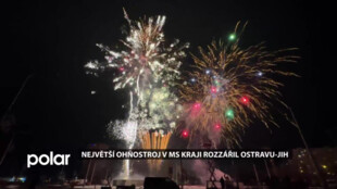 Obyvatelé Ostravy-Jihu přivítali Nový rok největším ohňostrojem v MS kraji