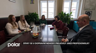 Dívky, budoucí zdravotnice, se u dopravní nehody projevily jako profesionálky