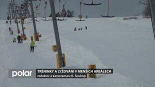 I menší lyžařské areály Jeseníků ožívají lyžařskými výcviky nebo tréninky klubů a škol