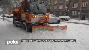 Technické služby Karviná jsou připraveny i na letošní mimořádně mrazivé zimní období