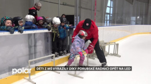 Děti z MŠ vyrazily díky porubské radnici opět na led. Kurzy bruslení probíhají do dubna
