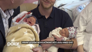 První letošní novojičínské děti jsou hned dvě. Pro rodiče jsou to už druhá dvojčata